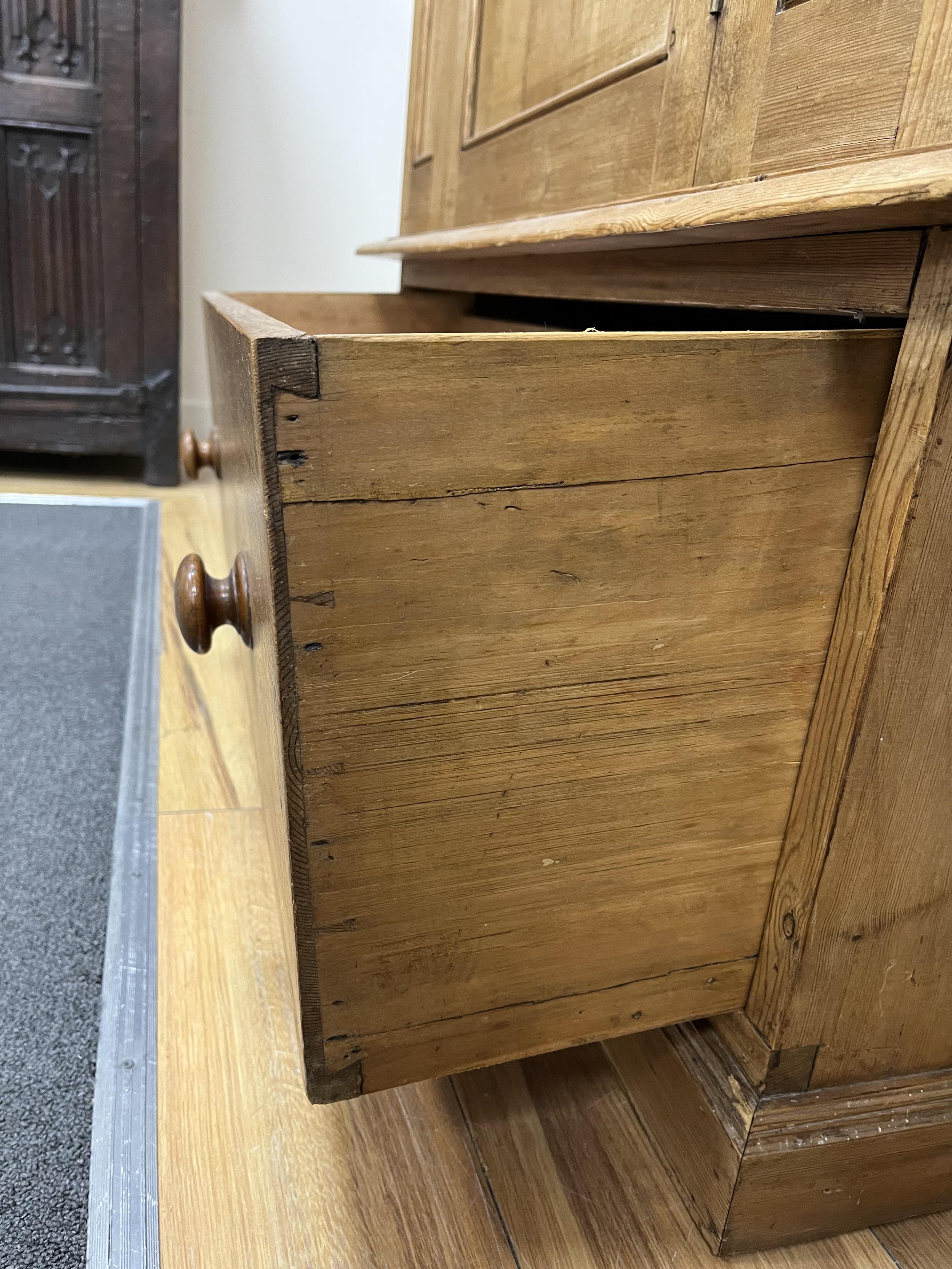 A Victorian pine single door wardrobe, width 96cm, depth 37cm, height 187cm